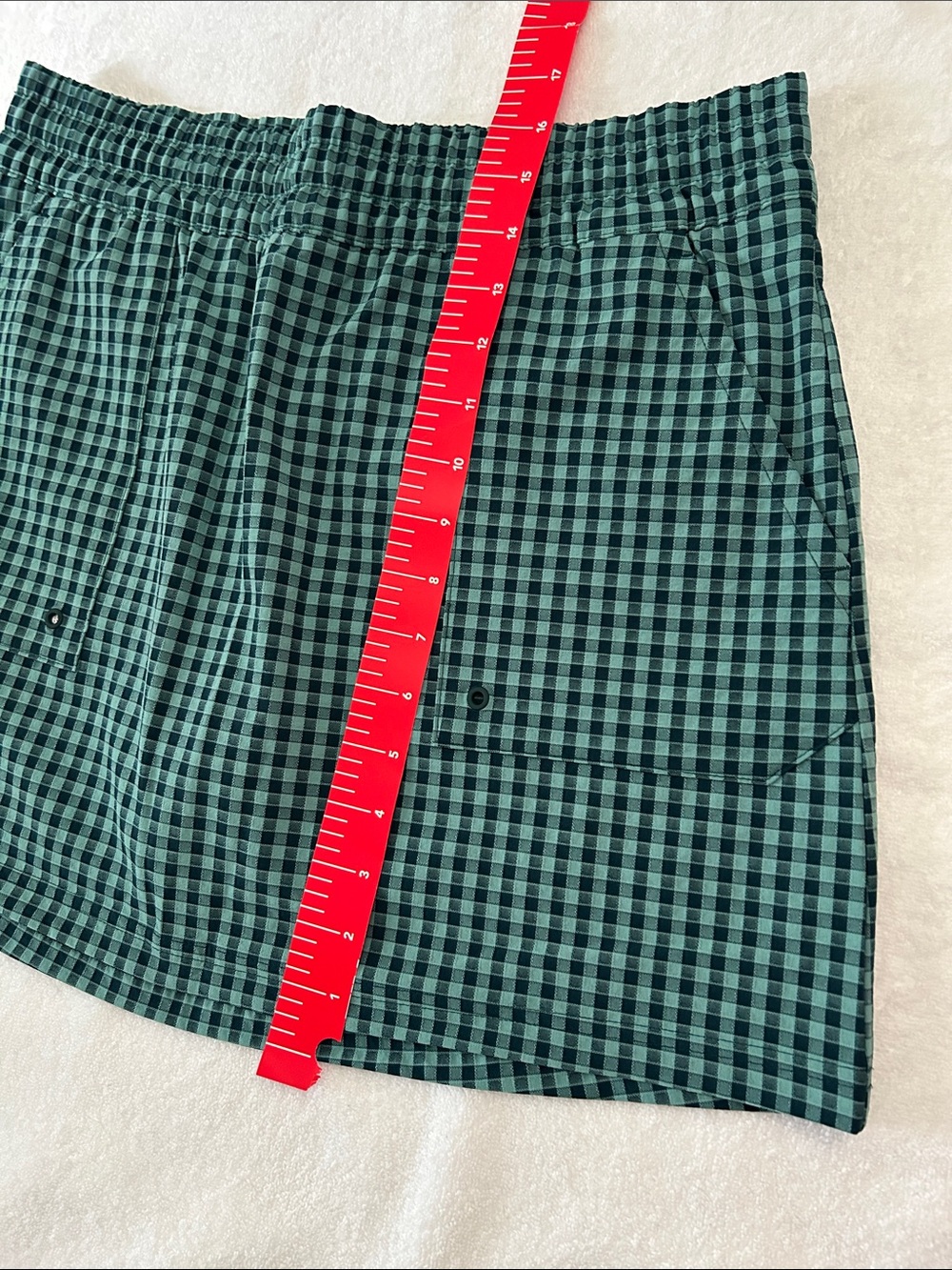 Adidas Medium Skirt Ultimate 365 Golf Gingham Skort Aurora Ivy Undershorts NWT - Picture 14 of 14